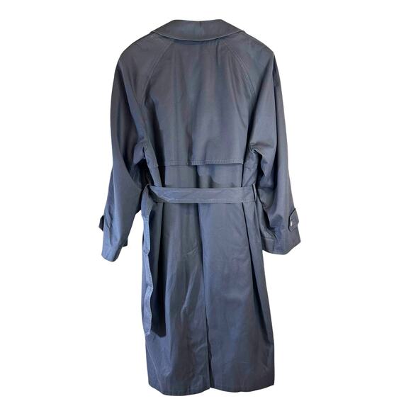 Jean Pierre Mens 100% Cotton Trench Coat with Removable Liner Blue Made in Korea - Picture 2 of 15